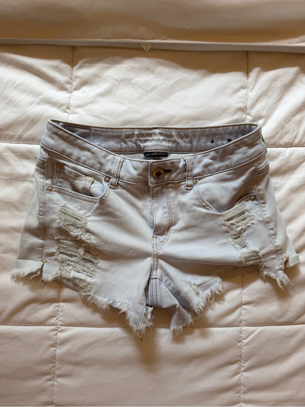 Distressed Denim Women's Shorts